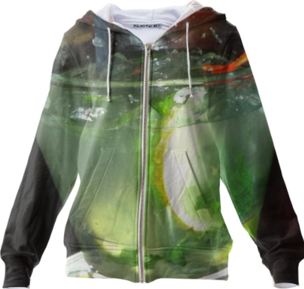 Bottoms Up Zip Up Hoodie