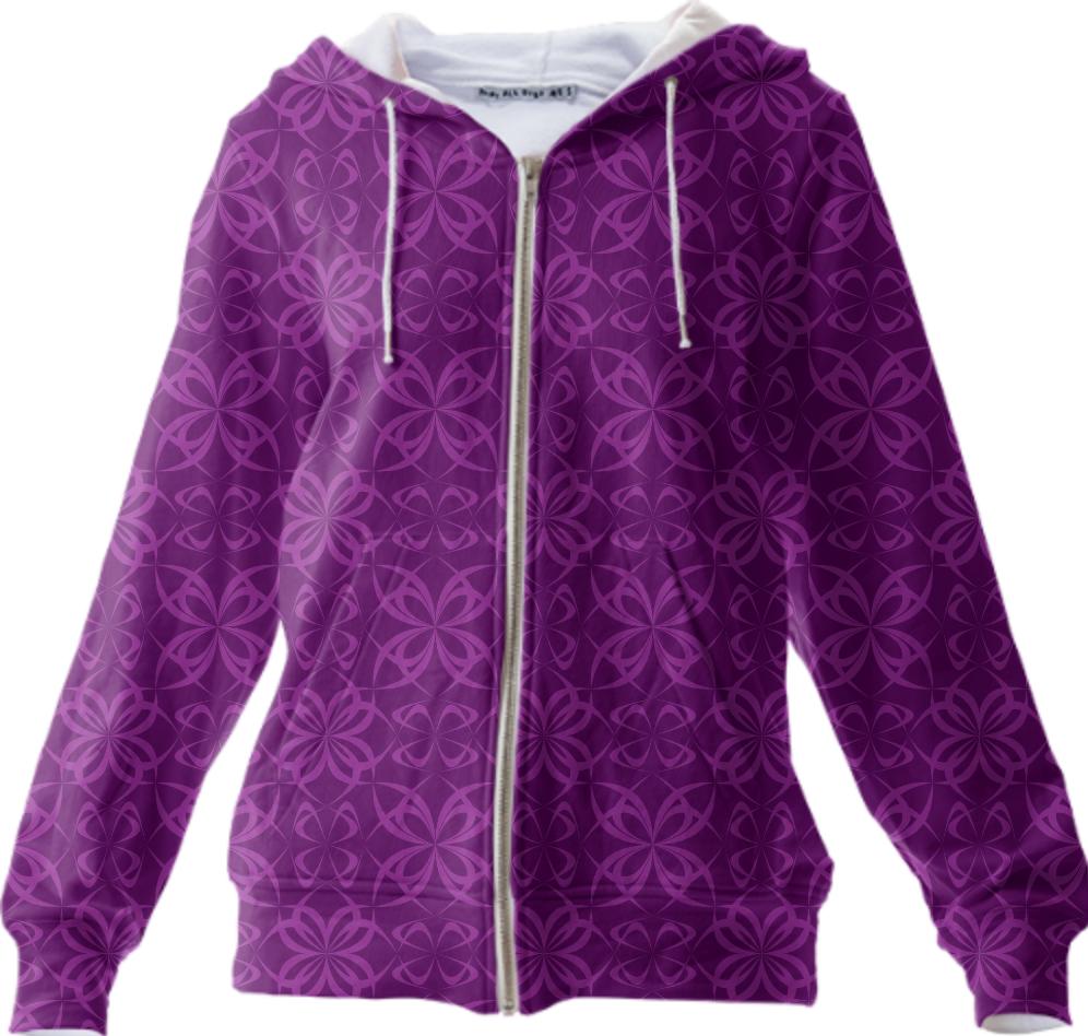 Cross flowers seamless pattern