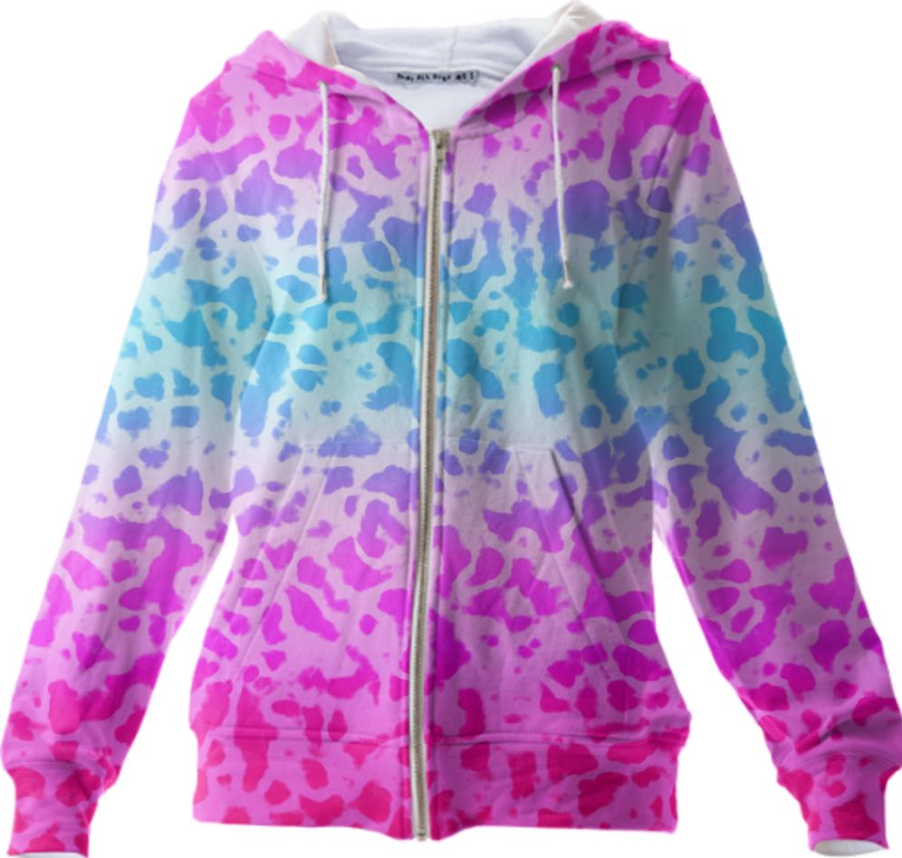 Glamorous Camouflage Zip Up Hoodie