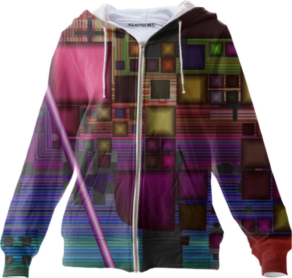 Jewel City Radiant Rainbow Abstract Urban