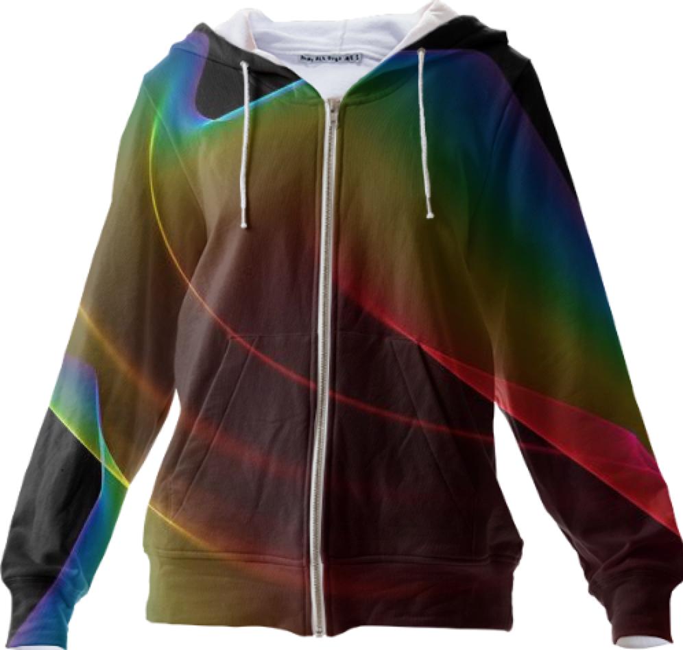 Liquid Rainbow Abstract Fractal Wave of Cosmic Energy
