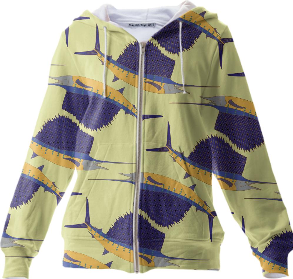 Marlin Fish Hoodie