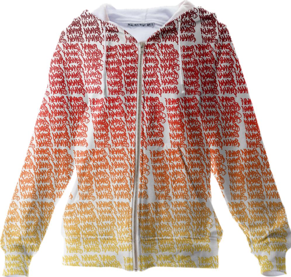 Names Sunset Hoodie