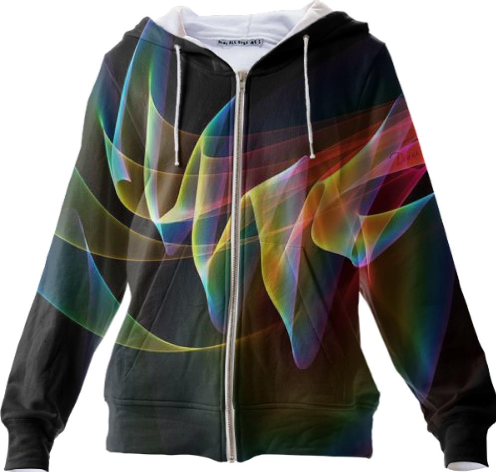 Northern Lights Abstract Fractal Rainbow Aurora