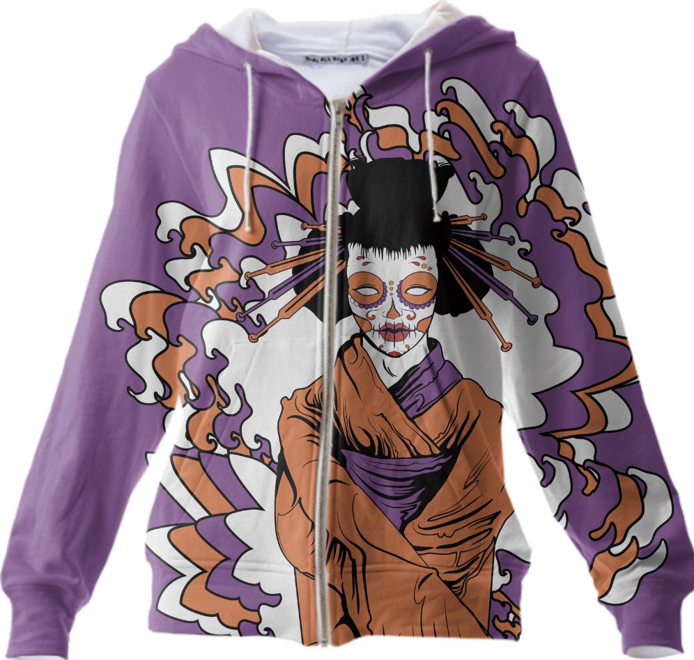 oriental style geisha zombie OP