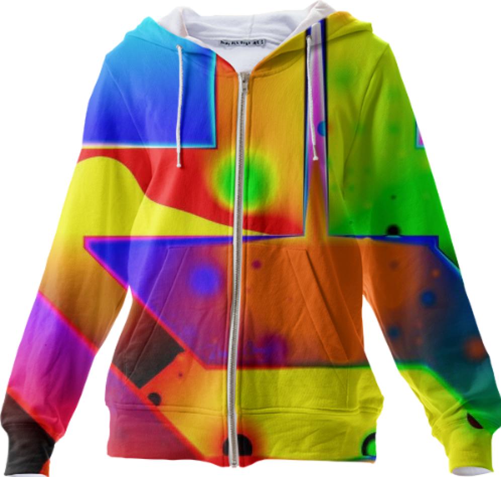 Rainbow Step Abstract Fractal Door into Fantasy