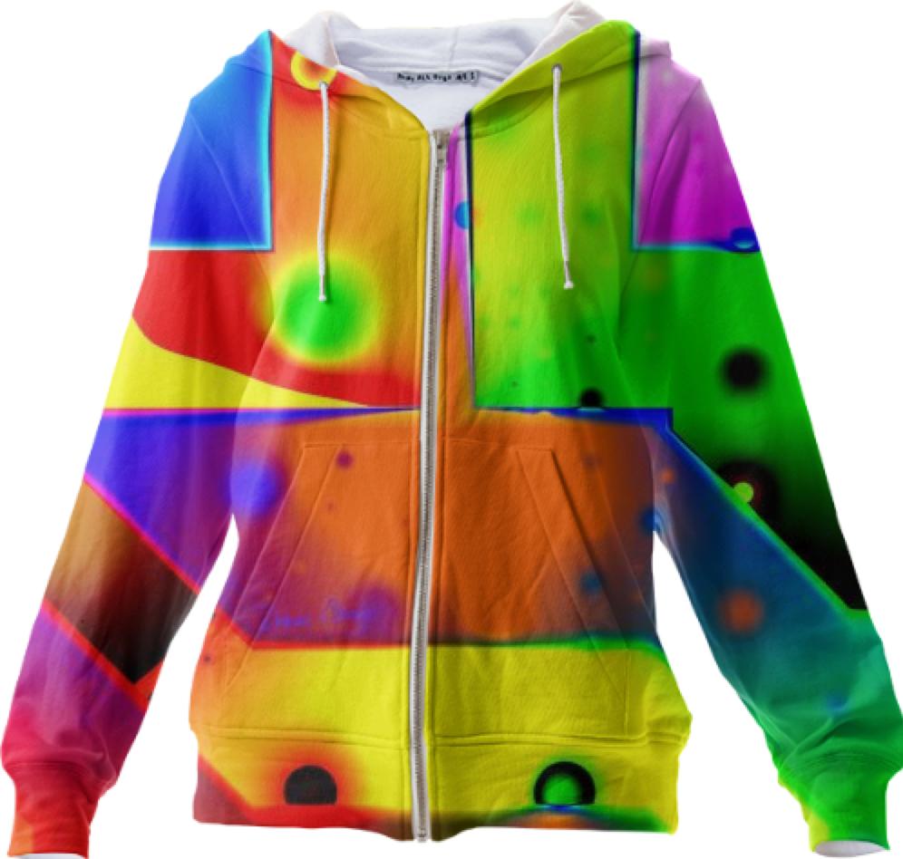 Rainbow Step Abstract Fractal Door into Fantasy