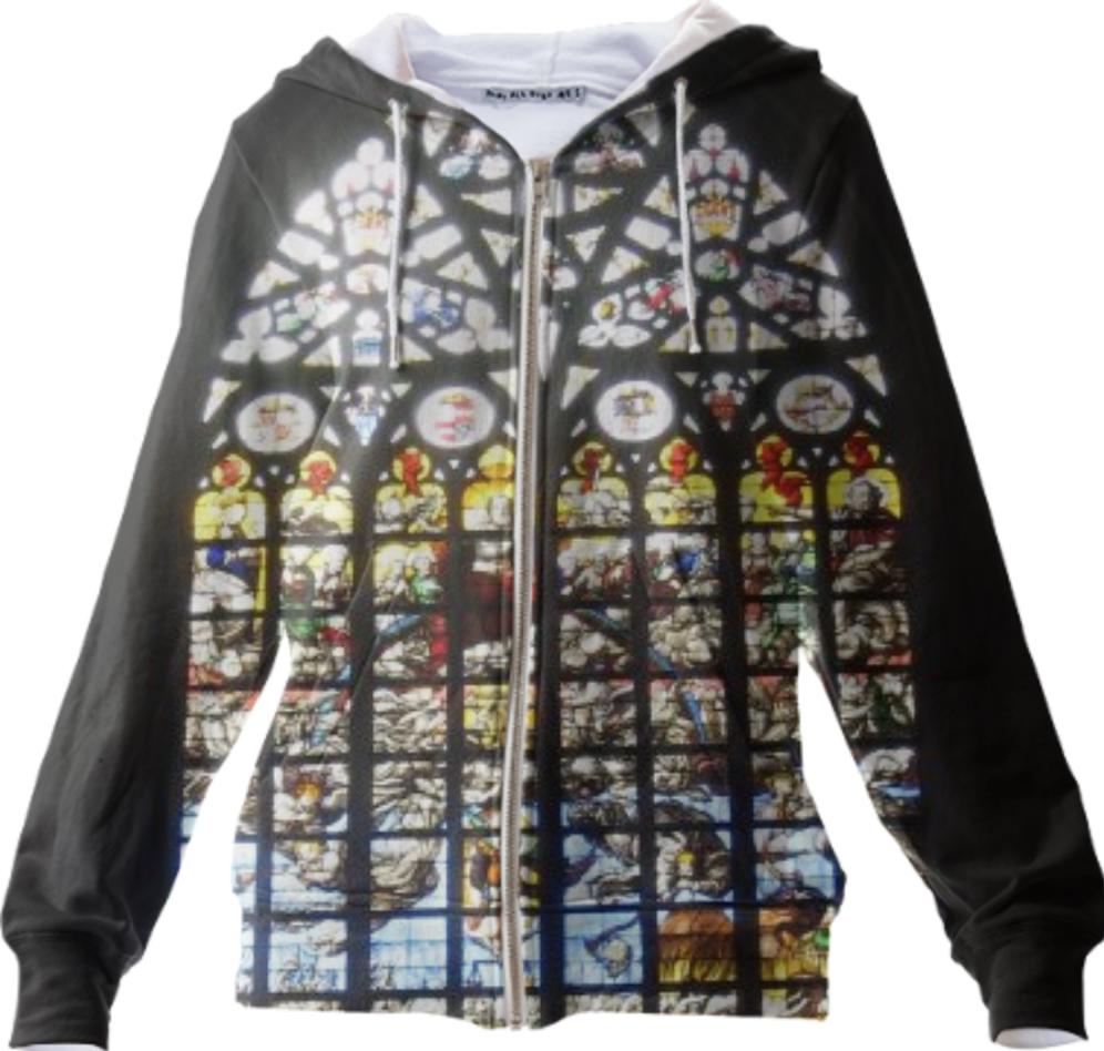 Stained Glass Zip Up Hoodie