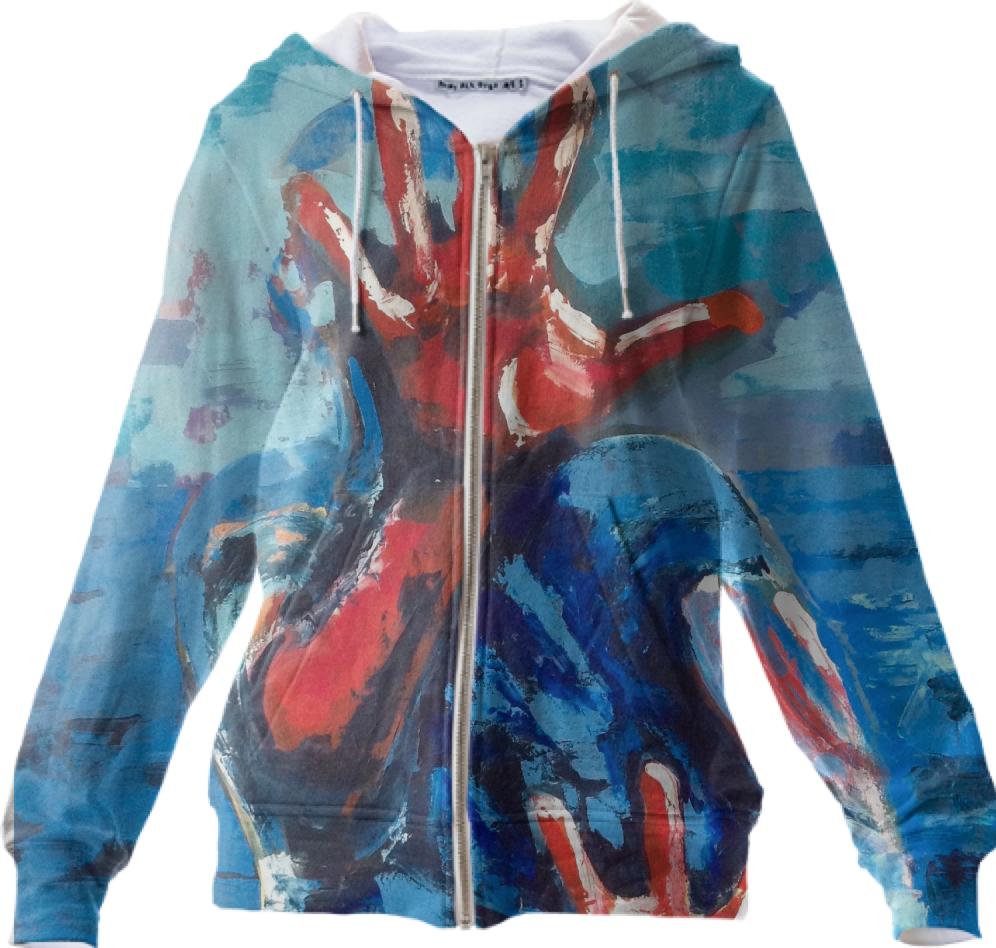 Stop It Zip Up Hoodie by Chris Delias