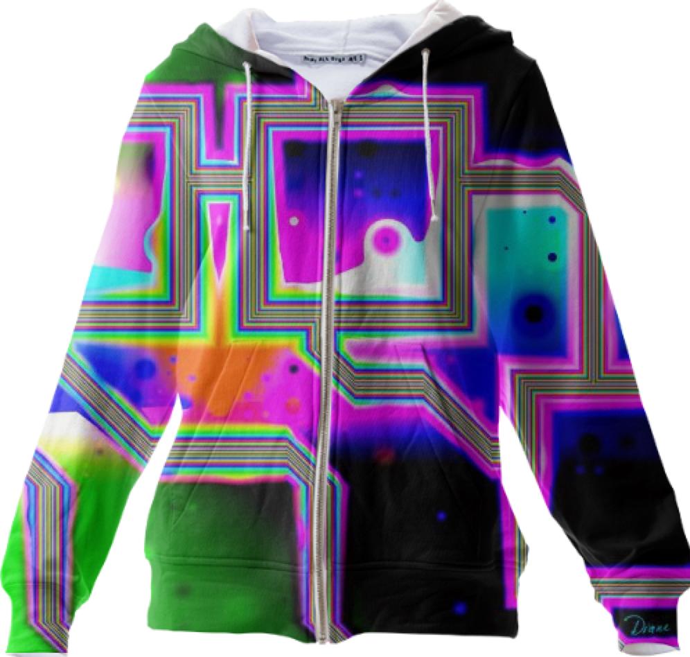 Window into the Universe Abstract Cosmic Rainbow