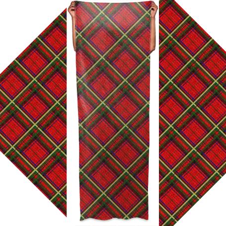 Clan Stewart Dress Tartan Pattern Scarf
