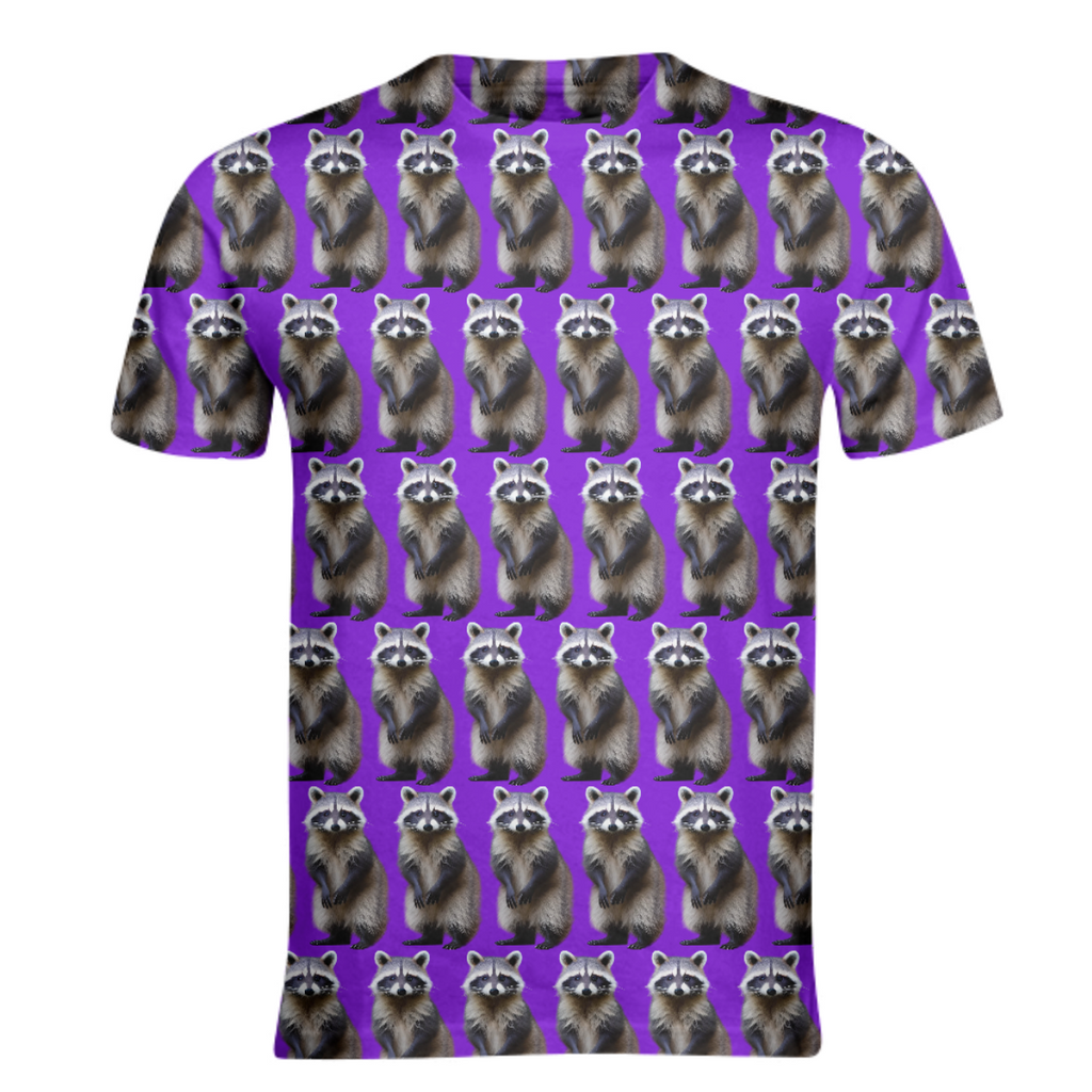 Raccoons on Purple