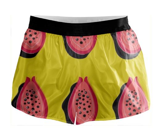 Designers running Shorts Papayas yellow red