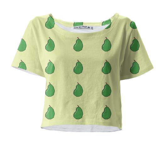 cropped pear t shirt