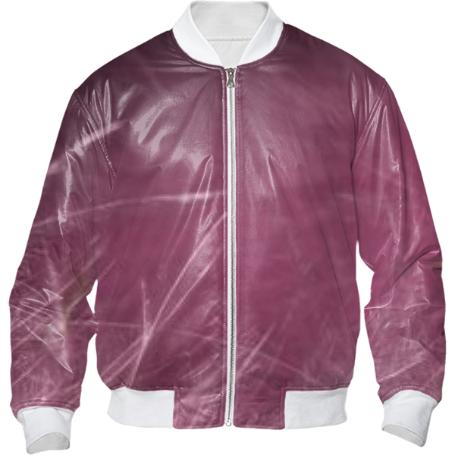 Pink Feather Bomber Jacket