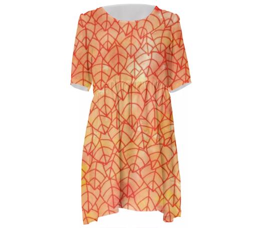 Autumn foliage Babydoll Dress