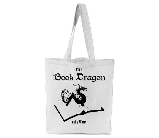 Book Dragon Tote Bag