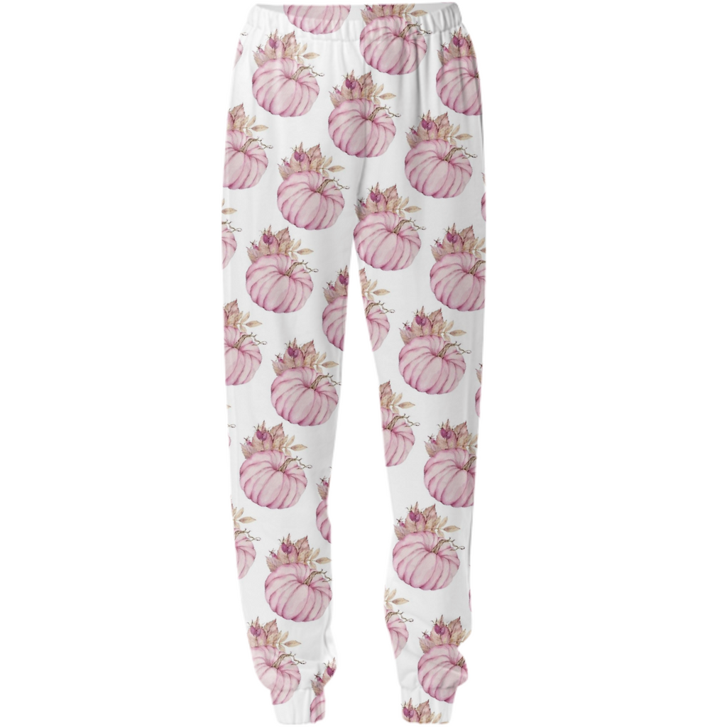 Pink pumpkin sweat pants