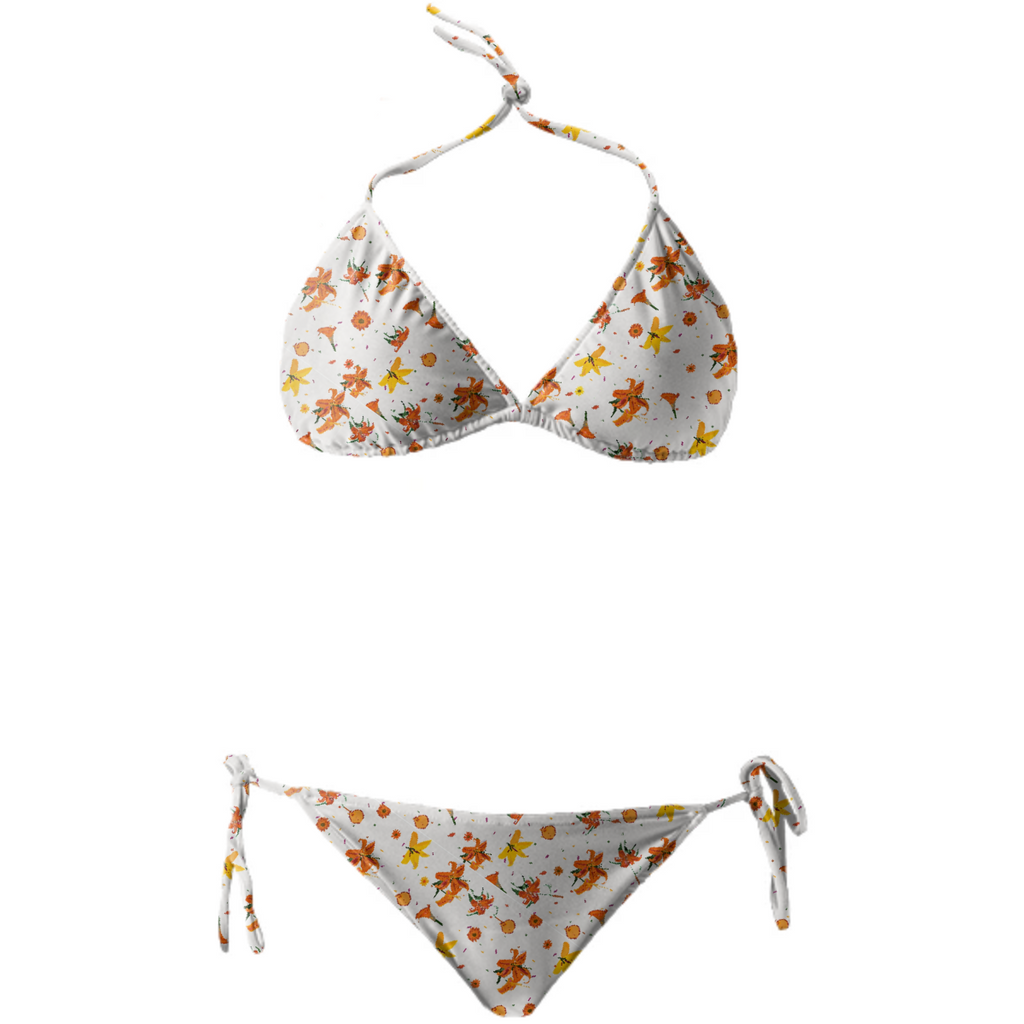 Colorful floral bikini