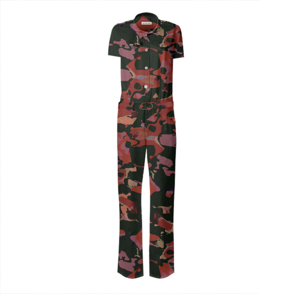 Dark Modern Camo Print