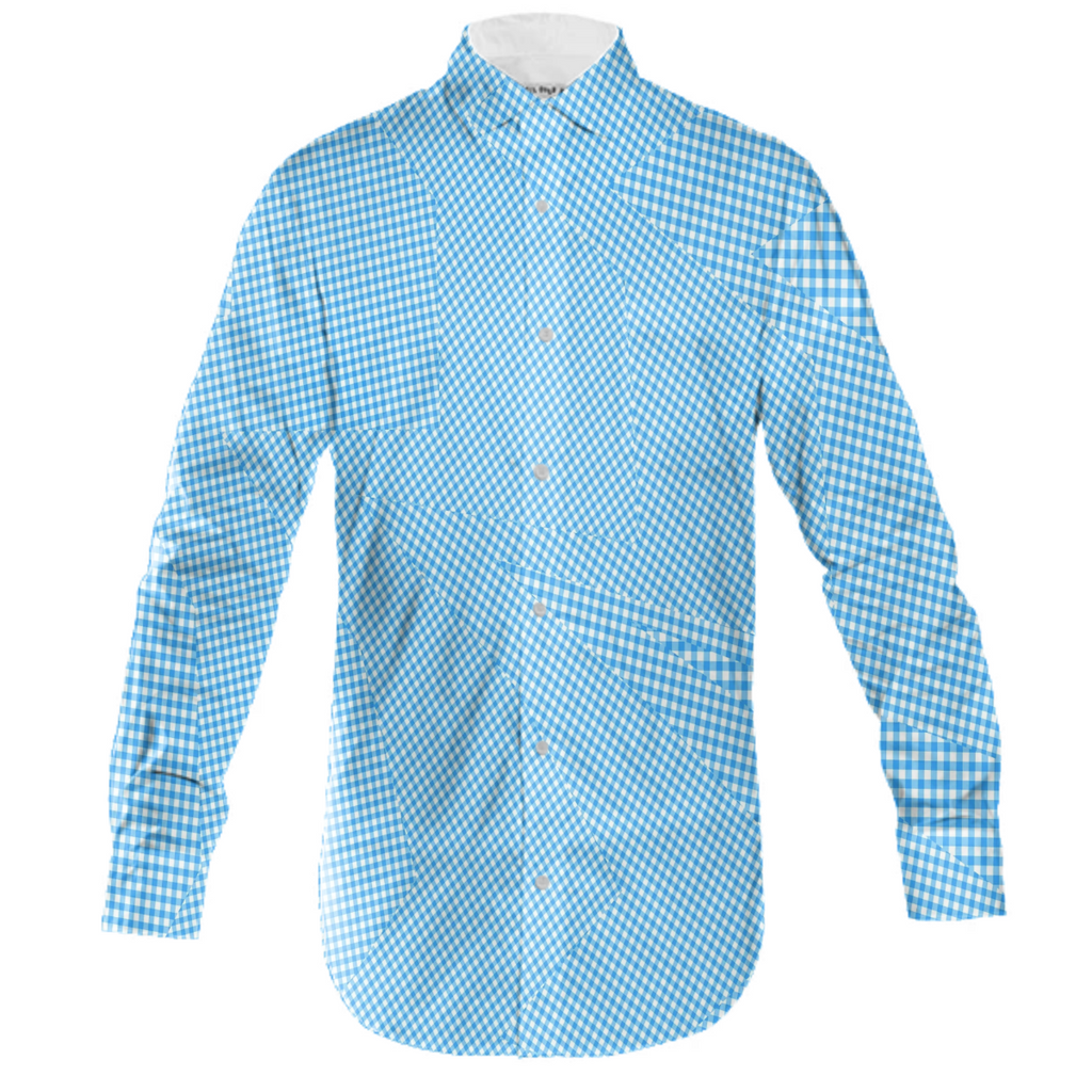 germgerm shattered baby blue button down
