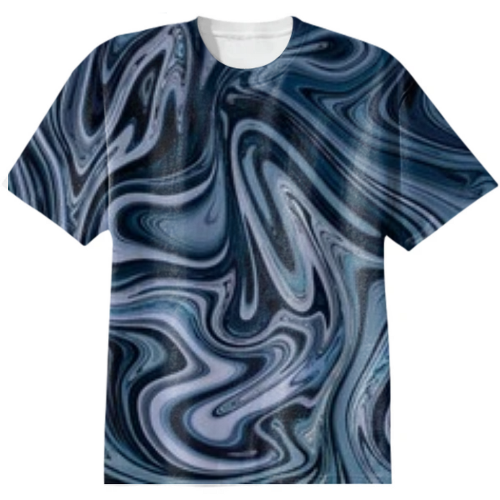 My blue marble designed shirt