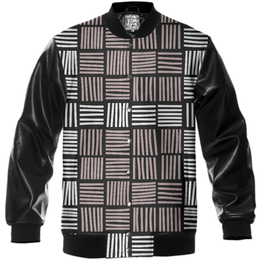 Stylish Striped Lines Varsity Jacket