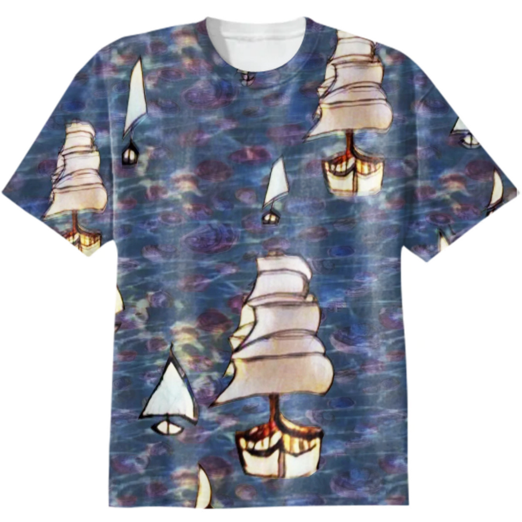 parade of ships, sailboats at night, night lights, sea night, very peri , naively