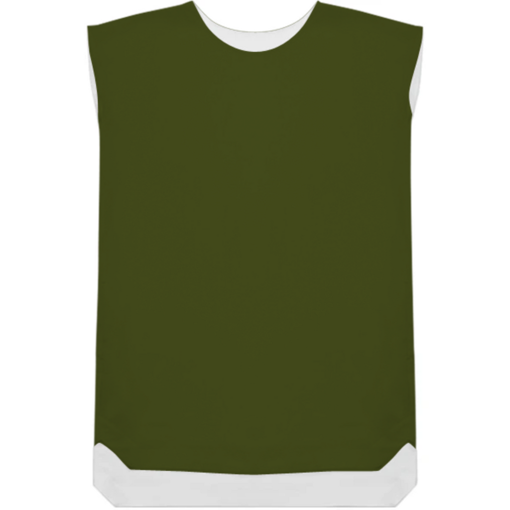 Solid Army Green Shift Dress Shirt
