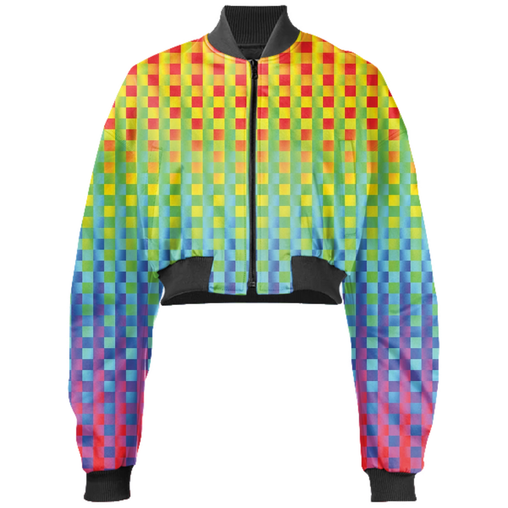 Prismatic v2 Cropped Bomber Jacket
