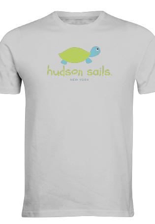Hudson Sails Green Turtle Logo T Shirt