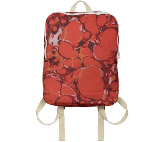 Red Marble Backpack