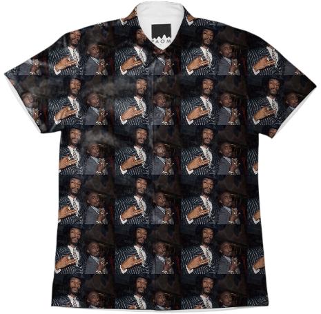 Snoop Dogg and 2Pac Button Down