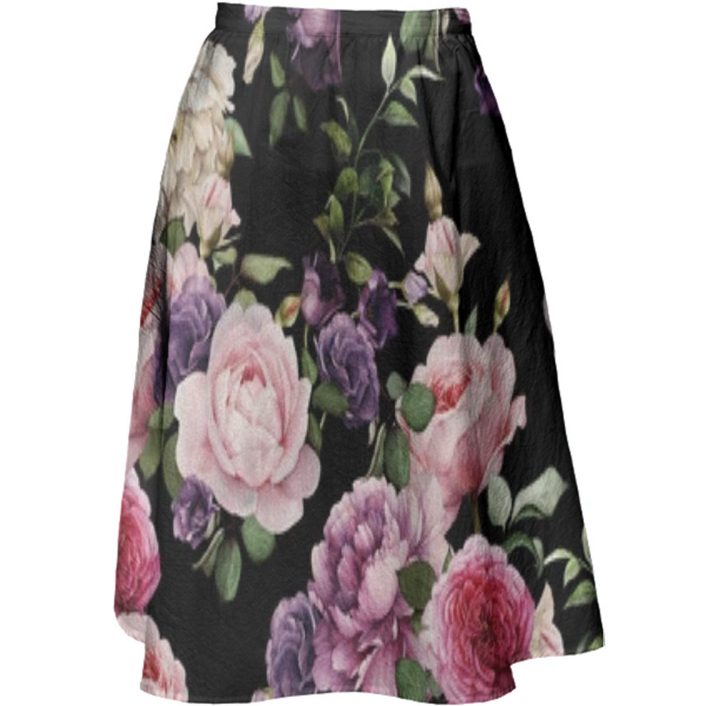 My Roses Print designed skirt