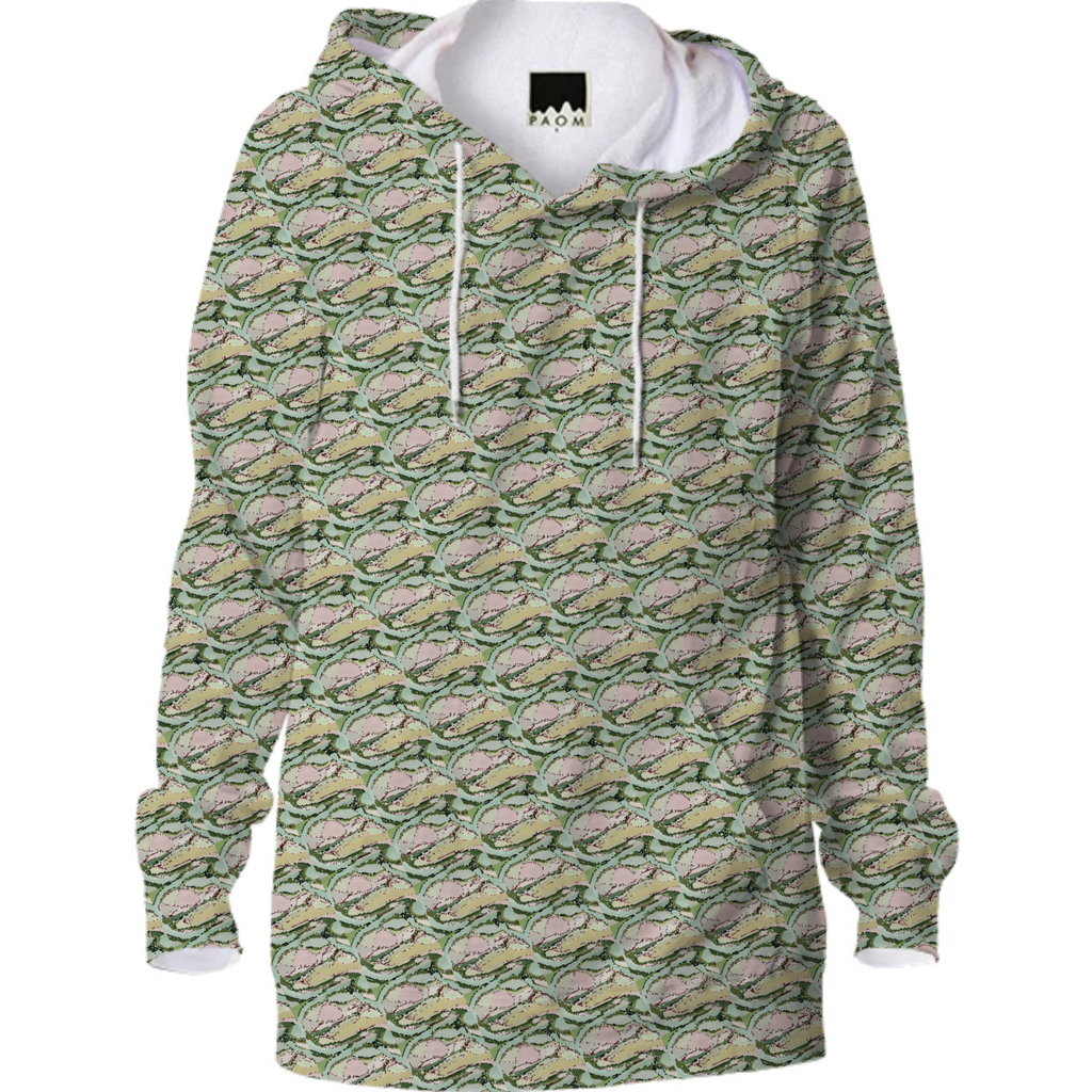 green hoodie