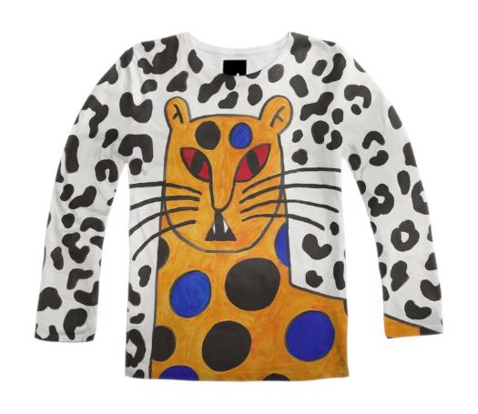 PAOM, Print All Over Me, digital print, design, fashion, style, collaboration, gentlethrills, Long Sleeve Shirt, Long-Sleeve-Shirt, LongSleeveShirt, JAGUAR, PARADISE, autumn winter, unisex, Poly, Tops