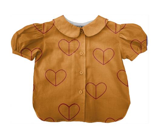 Floating Hearts Children s Blouse
