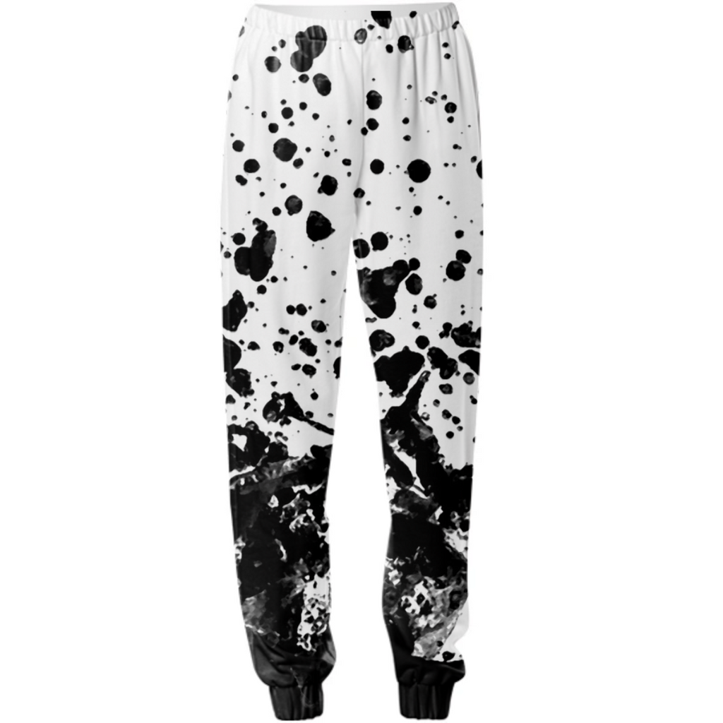 Black and White Abstract Liquid Design