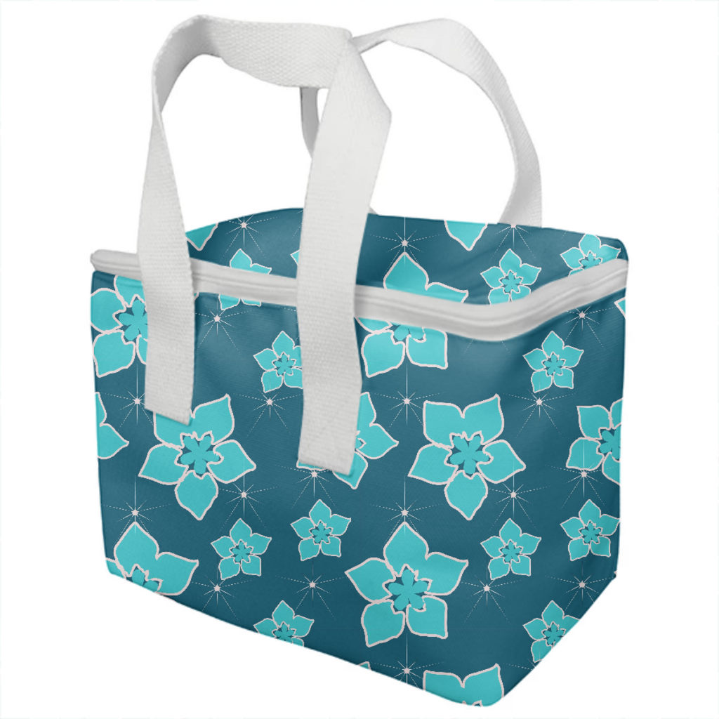 Blue Flowers Explosion Kids Lunch Box