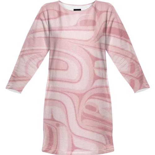pink tootah sweater dress