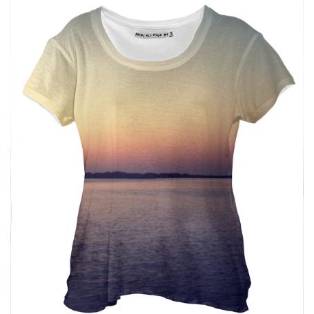 Morro Bay Sunset Drape Shirt