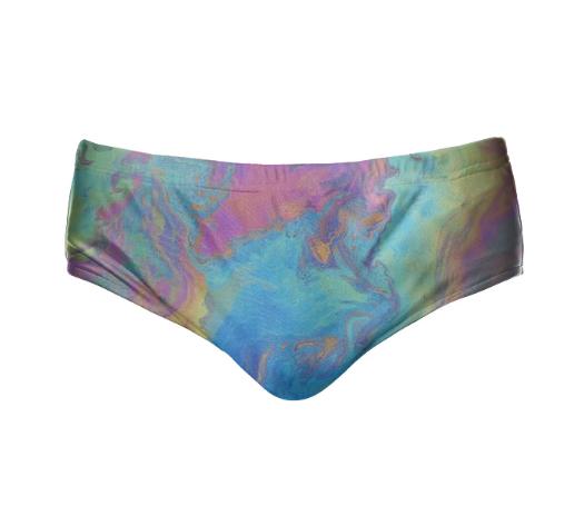 Oil Slick Swim Briefs
