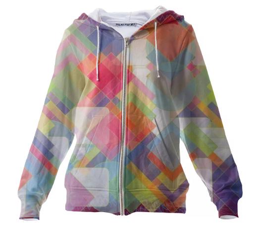 Data Glass Zip Hoodie