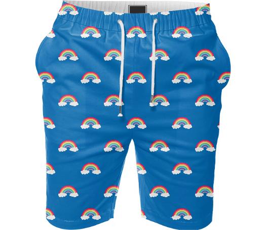 Over The Rainbow Summer Short Repeat Med Blue