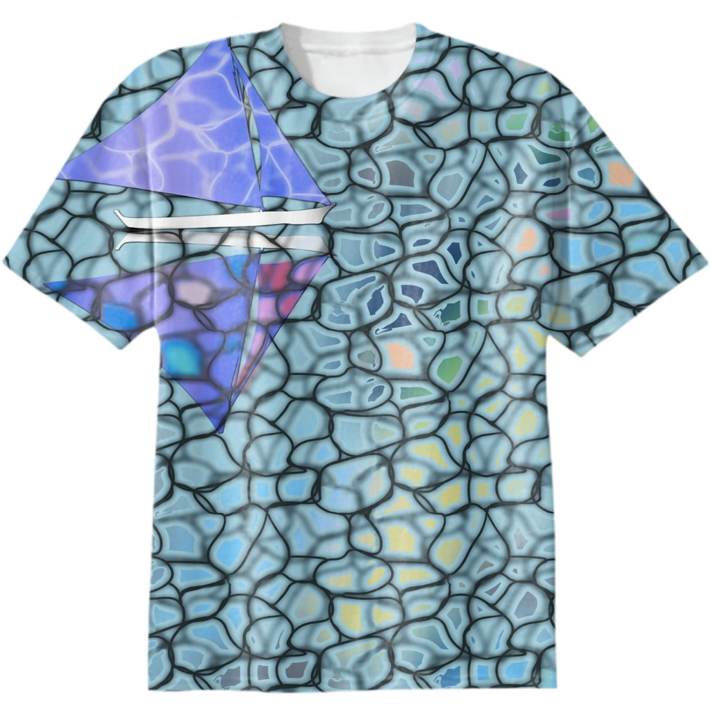 sailboats, mosaic, ships, water pattern, boracay, sea, day, light, waves, reflections, tranquility, smoothness,relaxation, rest