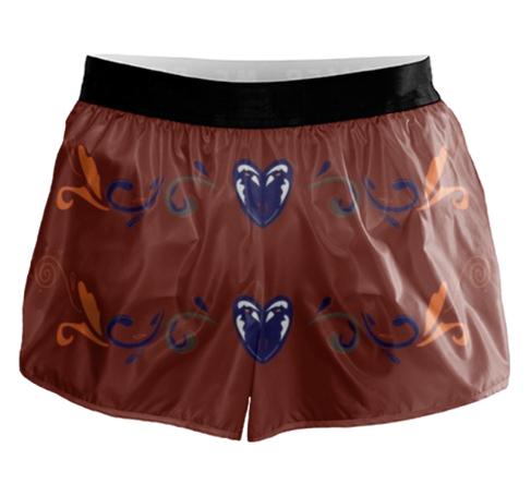 DESIGNERS Ornamental Vintage SPORTY Pants Brown Blue