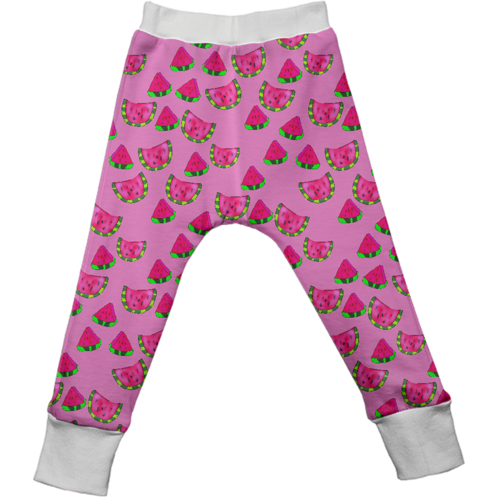 Watermelon Pattern Kids Drop Pants