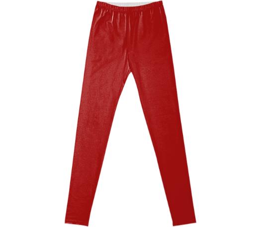 Merry Christmas matching red leggings
