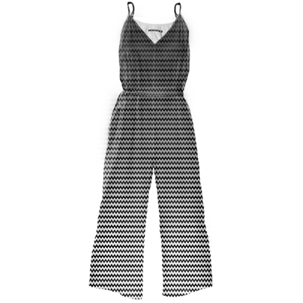 Faded Tie Waist Jumpsuit