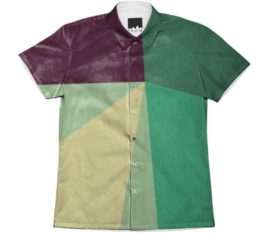 Green Radiant Prism Work Shirt
